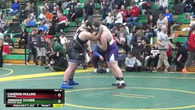 285 lbs Champ. Round 1 - Zebediah Zucker, Fremont Ross vs Cameron Mullins, Madison