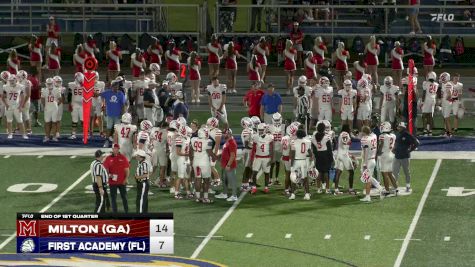 Replay: Milton (GA) vs First Acad. (FL) | Aug 22 @ 7 PM