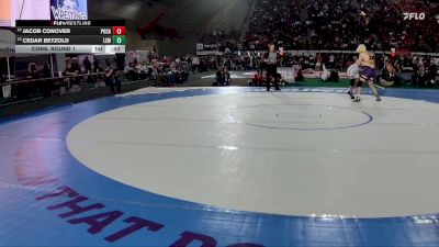 5A 157 lbs Cons. Round 1 - Cedar Betzold, Lewiston vs Jacob Conover, Pocatello