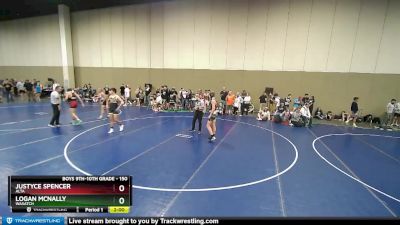 150 lbs Cons. Round 3 - Justyce Spencer, Alta vs Logan McNally, Wasatch