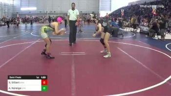 123 lbs Semifinal - Sophia Gilbert, Grindhouse Wrestling Club vs Adecelli Noreiga, Grindhouse Wrestling Club