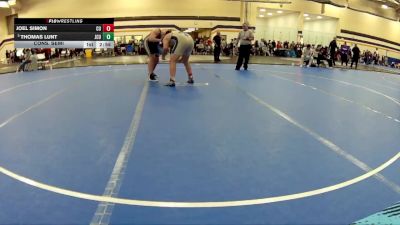 285 lbs Cons. Semi - Joel Simon, Cornerstone University vs Thomas Lunt, John Carroll University