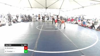 120 lbs Consi Of 8 #1 - Nicolas Brockson, Fallbrook WC vs Gerardo Trinidad, Live Oak WC SC