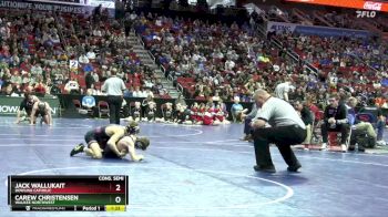 3A-106 lbs Cons. Semi - Jack Wallukait, Dowling Catholic vs Carew Christensen, Waukee Northwest