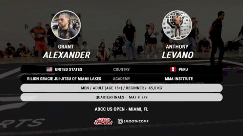 Grant Alexander vs Anthony Levano 2024 ADCC Miami Open