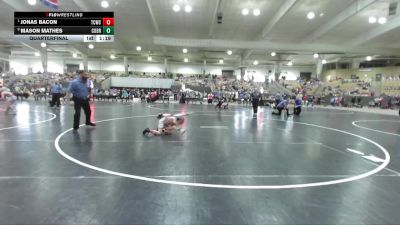 60 lbs Quarterfinal - Jonas Bacon, Grindhouse vs Mason Mathes, Elite Wrestling Academy