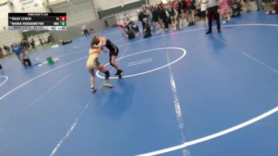 94-105 lbs Champ. Round 1 - Riley Lynch, Team Garcia vs Maria Hoegemeyer, Wrestling With Character