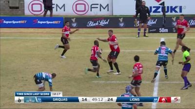 Jarod Cairns Try: Griquas vs Lions Currie Cup