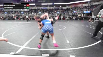 122.8-133.8 lbs Round Of 32 - Evelyn Becher, Lincoln High vs Lily George, El Dorado Springs High School