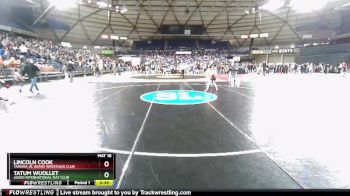 70 lbs Champ. Round 1 - Lincoln Cook, Tahoma Jr. Bears Wrestling Club vs Tatum Wuollet, Askeo International Mat Club