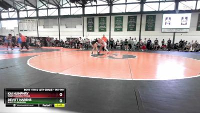 145-148 lbs Champ. Round 1 - Kai Humphry, West Hancock Titans vs Devitt Narens, Built By Brunson