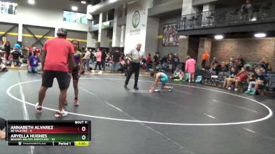 82 lbs Round 4 (6 Team) - Aryella Hughes, Braided Brutes Wrestling vs Annabeth Alvarez, NE Valkyrie