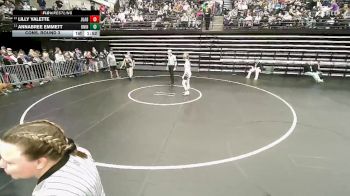 3A 140 lbs Cons. Round 3 - Lilly Valette, Juab vs Annabree Emmett, Union