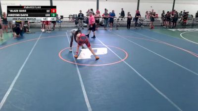 137-140 lbs 3rd Place Match - Blaze Quas, SOT-C vs Jordynn Davis, Tornado Wrestling