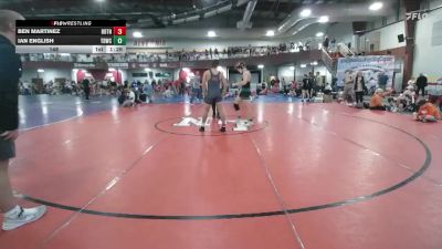 148 lbs Round 2 (12 Team) - Ian English, Top Dog Wrestling Club vs Ben Martinez, Boyertown