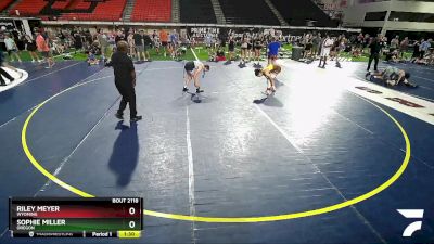 105 lbs Quarterfinal - Sophie Miller, Oregon vs Riley Meyer, Wyoming