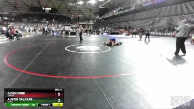 1A 195 lbs Semifinal - Austin Salazar, Elma vs Aiden Ford, Zillah