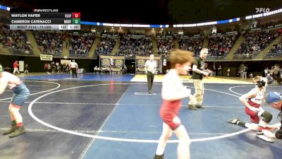 74 lbs Round Of 32 - Waylon Hafer, Claysburg-Kimmel vs Cameron Catenacci, Montgomery