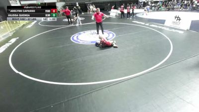 69 lbs 5th Place Match - Evelyn Nelms, MTC - MANTANONA TRAINING CENTER vs Surya Johnson, RBWC (Rancho Bernardo Wrestling Club)