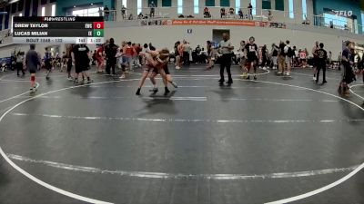 132 lbs Cons. Round 4 - Drew Taylor, Eagles Wrestling Club vs Lucas Milian, Eagle Empire