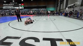 100 lbs Consi Of 8 #2 - Michael Wilbur III, Brawler Elite vs Talon Peterpaul, Chickasha Wrestling
