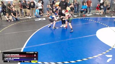 70 lbs Round 2 - Carter Kokrine, Mat-Su Matmen vs Lucas Edmunds, Soldotna Whalers Wrestling Club