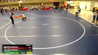 92 lbs Round 3 (4 Team) - Grayson Kiesling, Zimmerman vs Brexton Bartsch, NRHEG