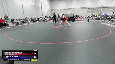 130 lbs Round 4 (6 Team) - Trinity Rakestraw, Oklahoma Blue vs Kaidance Gerg, Idaho