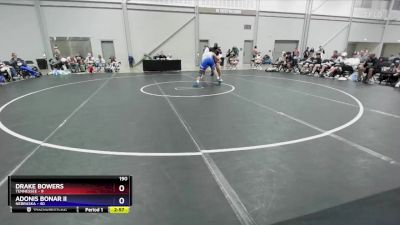 190 lbs 4th Wrestleback (16 Team) - Drake Bowers, Tennessee vs Adonis Bonar II, Nebraska