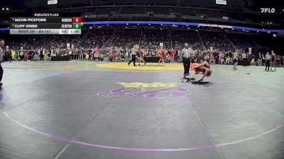 D4-157 lbs Semifinal - Cliff Jones, Clinton vs Jacob Pickford, Hudson