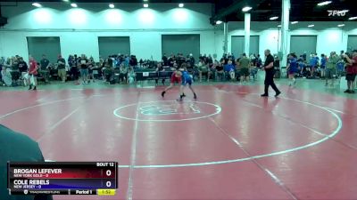 106 lbs Round 3 (8 Team) - Brogan Lefever, New York Gold vs Cole Rebels, New Jersey