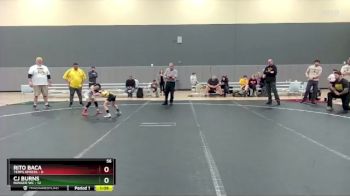 56 lbs Round 5 (6 Team) - Rito Baca, Terps Xpress vs CJ Burns, Ranger WC