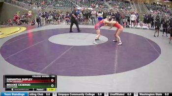 130 lbs Round 1 - Samantha Shipley, Pacific University vs Brooke Cicierski, Unattached