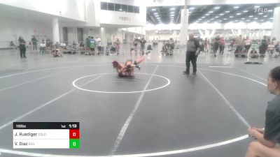 116 lbs Round Of 16 - Jasmine Ruediger, Gold Rush Wrestling vs Vilma Diaz, Silverback WC