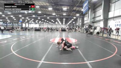 107 lbs Consi Of 32 #1 - Paisley Hicks, KY vs Brooke Heffernan, CT