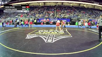 Girls-170 lbs Champ. Round 1 - Victoria Carter, Waverly Hs Girls vs Angel Miller, Paw Paw Hs Girls