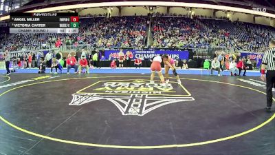 Girls-170 lbs Champ. Round 1 - Victoria Carter, Waverly Hs Girls vs Angel Miller, Paw Paw Hs Girls