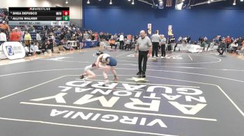 100 lbs Quarterfinal - Alliya Walker, Grayson County vs Shea DeFusco, Mountain View