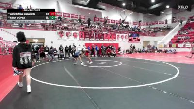 JH 110 lbs Cons. Semi - Leah Lopez, EL RENO JH vs Audriana Beavers, Yukon JH