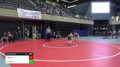 100 lbs Consi Of 8 #2 - Leif Syrko, Donora, PA vs Brayden Laird, Holmes, PA