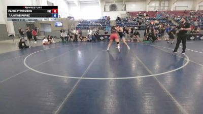 170 lbs Champ. Rd Of 16 - Faith Stevenson, Grindhouse Wrestling Club vs Justine Perez