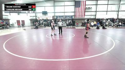 170 lbs Quarterfinal - Caroline Mecham, Grantsville vs Selene Sanchez, Manti