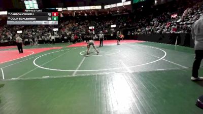 84 lbs Champ. Round 1 - Colin Schlemmer, COL1 vs Carson Colwell, POC3
