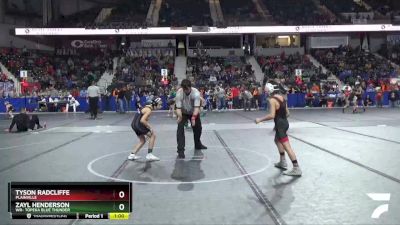 73 lbs Cons. Semi - Zayl Henderson, WR- Topeka Blue Thunder vs Tyson Radcliffe, Plainville