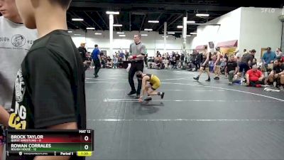 56 lbs Placement (4 Team) - Rowan Corrales, Rough House vs Brock Taylor, Quest Wrestling