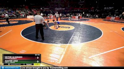 2A 113 lbs Cons. Round 3 - Victor Alvarado, Chicago (Kennedy) vs Hunter Lenz, Cary (C.-Grove)