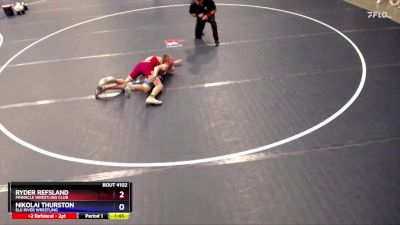 110 lbs Cons. Round 2 - Ryder Refsland, Pinnacle Wrestling Club vs Nikolai Thurston, Elk River Wrestling