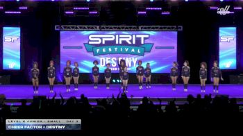 Cheer Factor - DESTINY [2026 L2 Junior - Small Day 3] 2026 Spirit Fest Grand Nationals