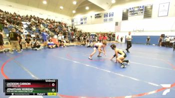 126 lbs Semifinal - Jackson Carson, Team SoCal WC vs Jonathan Moreno, Wolves Den Wrestling Club