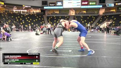 285 lbs Quarterfinal - Kade Carlson, Army West Point vs Luke Rasmussen, South Dakota State